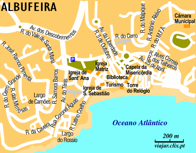 Albufeira mapa